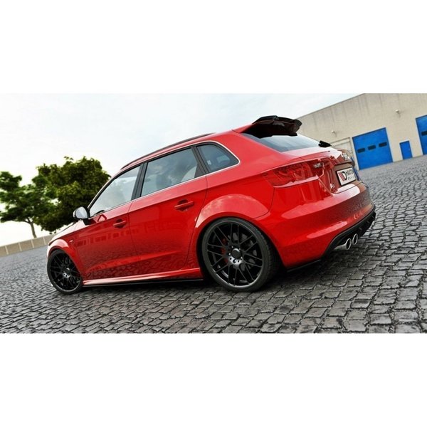 Heck-Spoiler für Audi S3 8V Sportback - Schwarz Matt