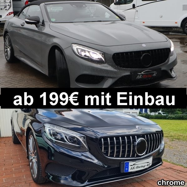 Kühlergrill Panamericana Style - Mercedes S-Klasse Coupe / Cabrio (C217 / A217) - AMG GT STYLE